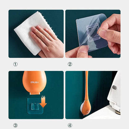 Brosse en silicone élégante et hygiénique